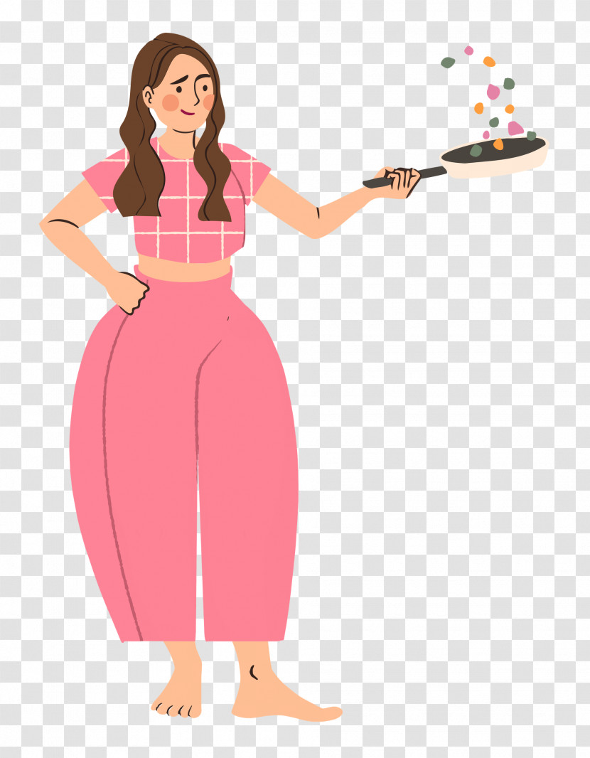 Clothing Cartoon Pink M Character Transparent PNG