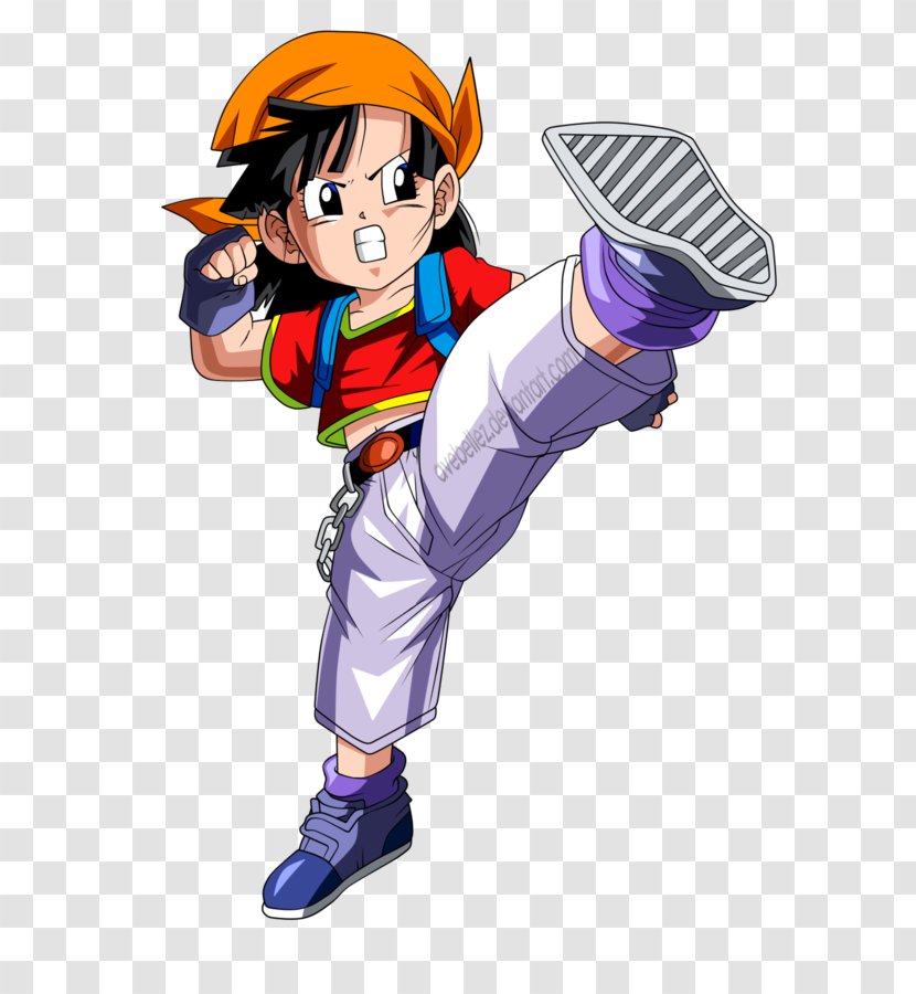 Pan Goku Baby Videl Chi-Chi - Watercolor Transparent PNG