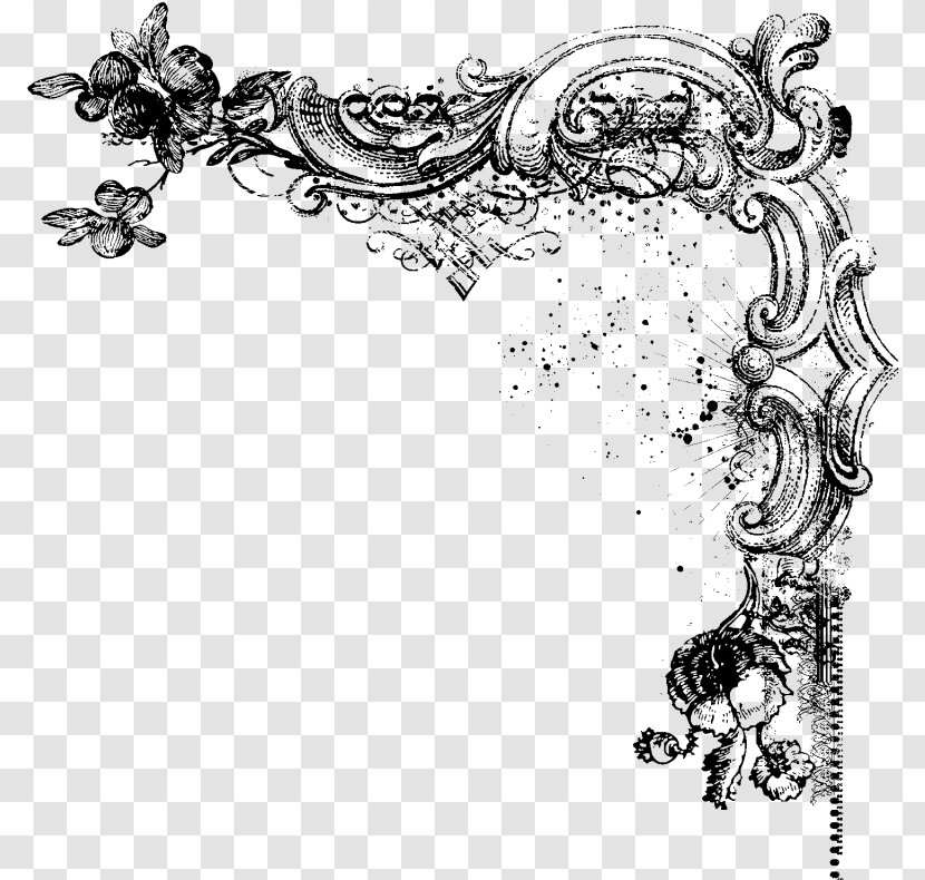 Clip Art Vector Graphics Illustration Design - Ornament - Transparent Borders Vintage Transparent PNG