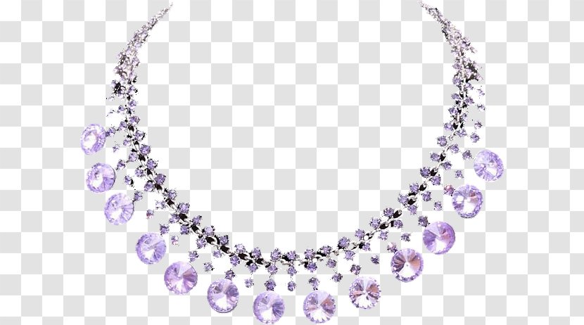 Necklace Jewellery Amethyst Clip Art - Chain Transparent PNG