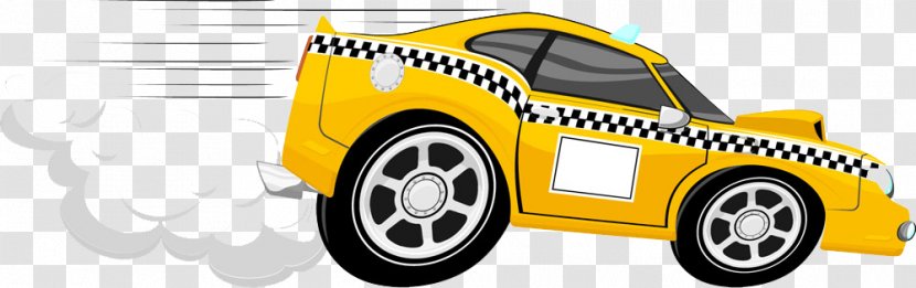 Taxi Cartoon Stock Photography Clip Art - Compact Car - Hand-drawn Driving Transparent PNG