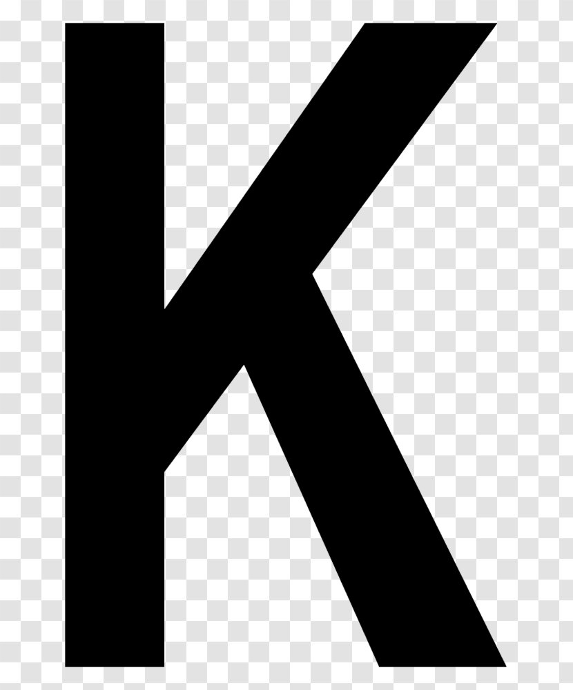 Letter K English Alphabet Symbol - Logo Transparent PNG
