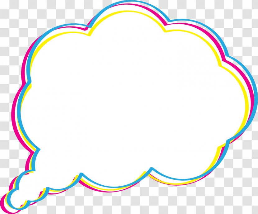 Dialog Box Cloud Dialogue - Yellow - Simple And Colorful Transparent PNG