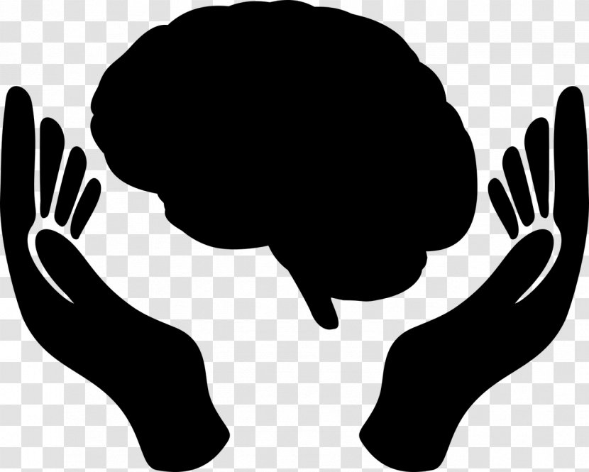 Mental Health Awareness Month Finger - Hand - Plant Blackandwhite Transparent PNG