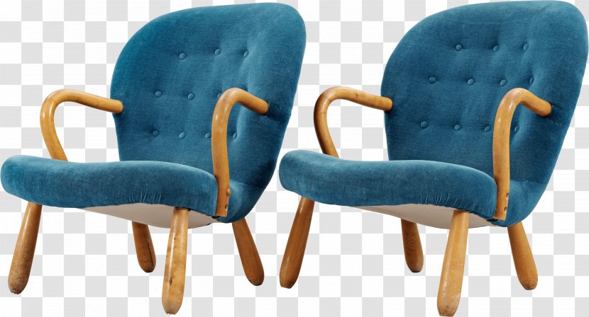 Wing Chair Couch - Turquoise Transparent PNG