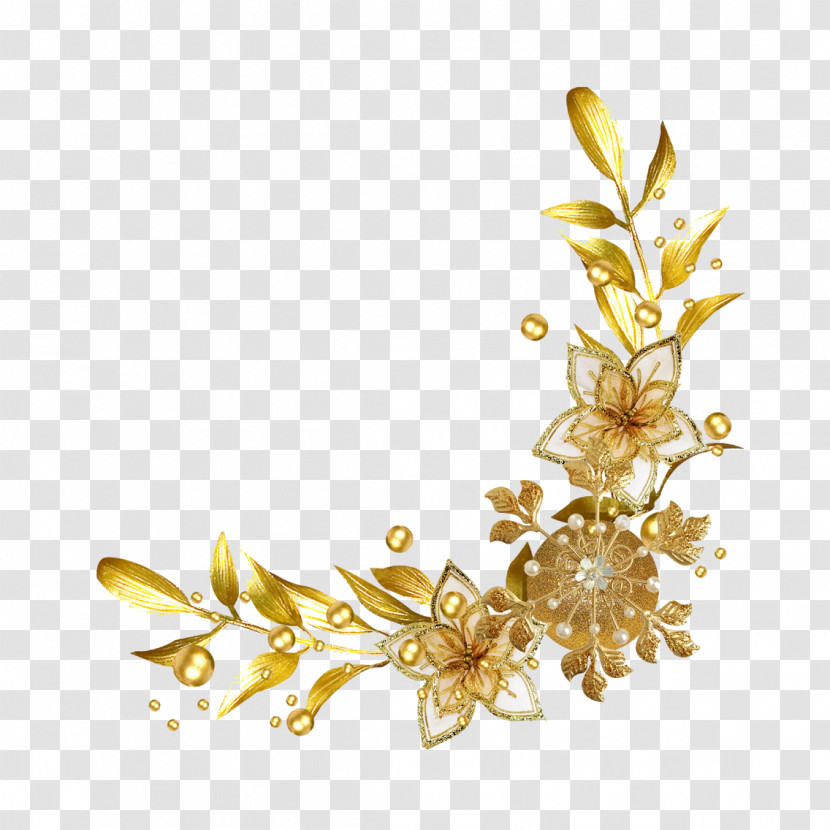 Yellow Leaf Jewellery Plant Hair Accessory Transparent PNG