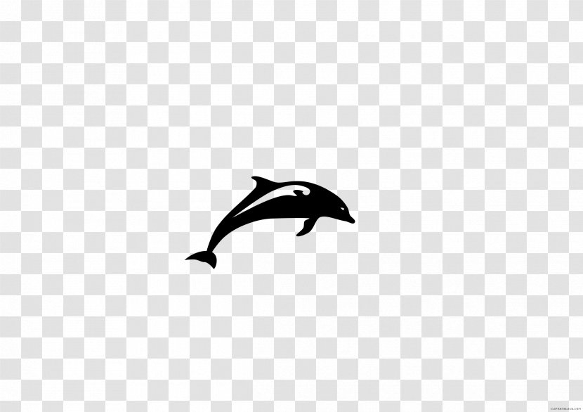 Dolphin Art Clip - Black And White Transparent PNG