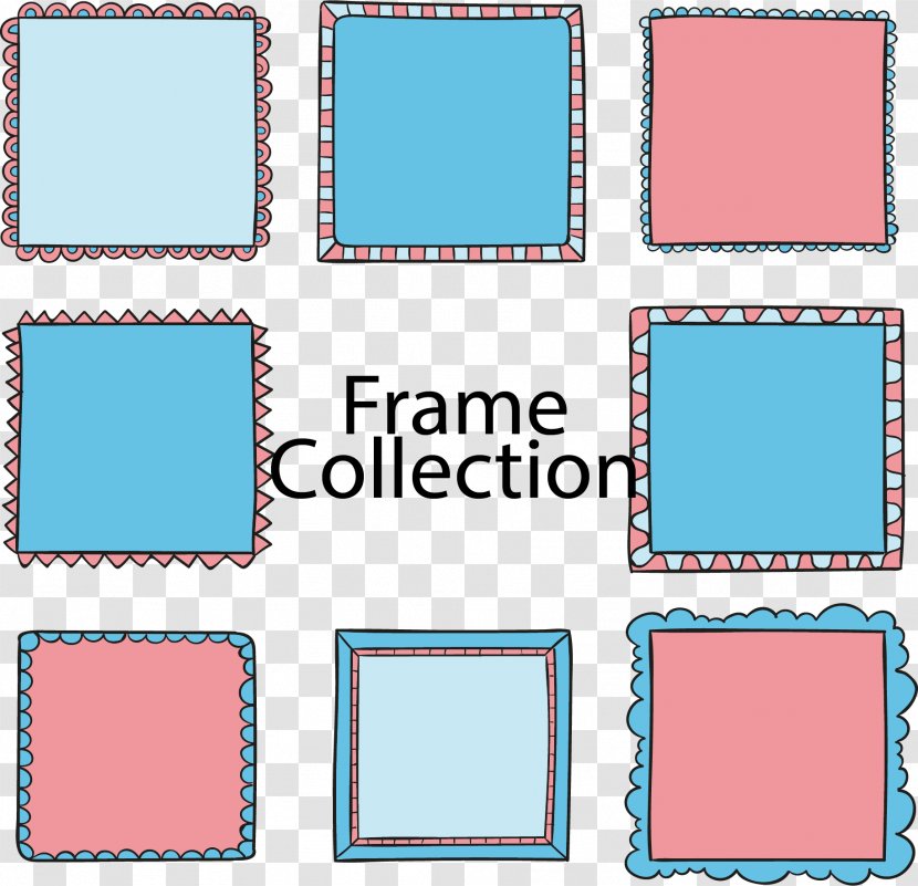 ArtWorks - Text - Color Hand-painted Square Frame Transparent PNG
