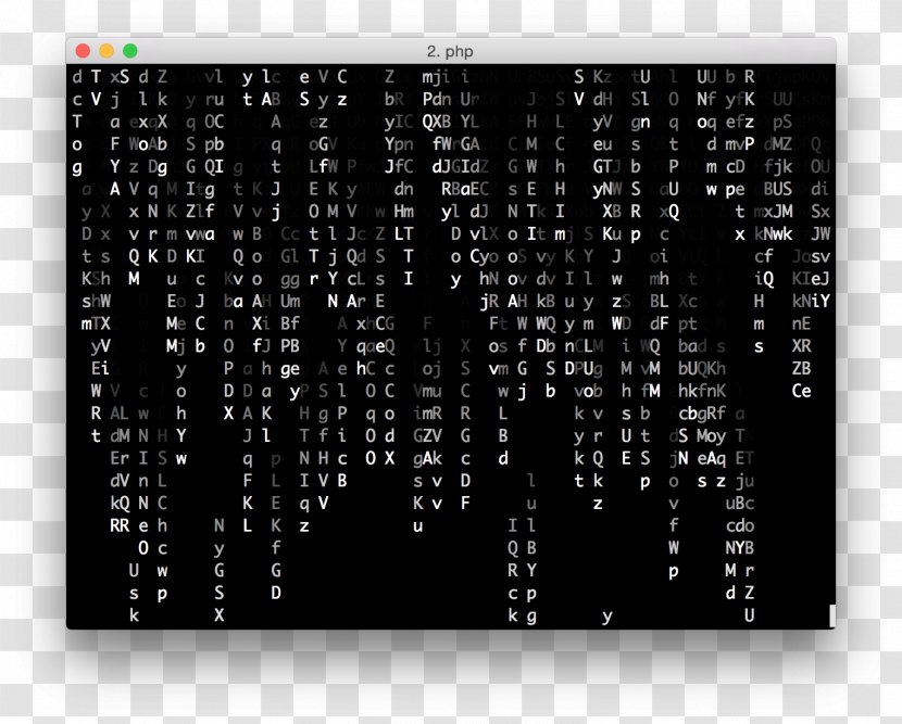 Computer Terminal MacOS Bash Linux - Color - Slow Rain Transparent PNG