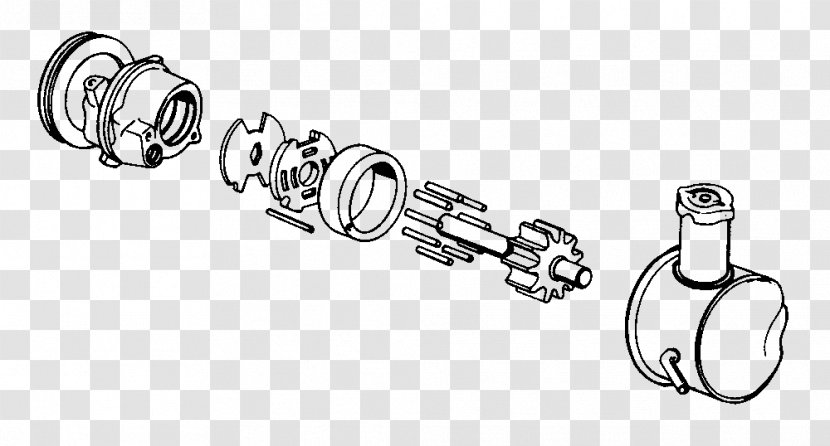 Fuel Pump Car Exploded-view Drawing Goodheart-Willcox Co - Monochrome Transparent PNG