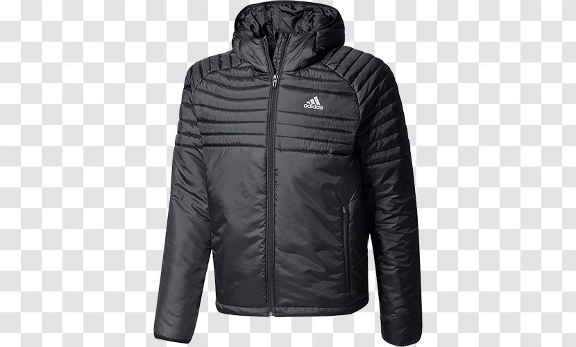 Adidas Varilite Down Jacket Hoodie Clothing - Waistcoat - With Hood Transparent PNG