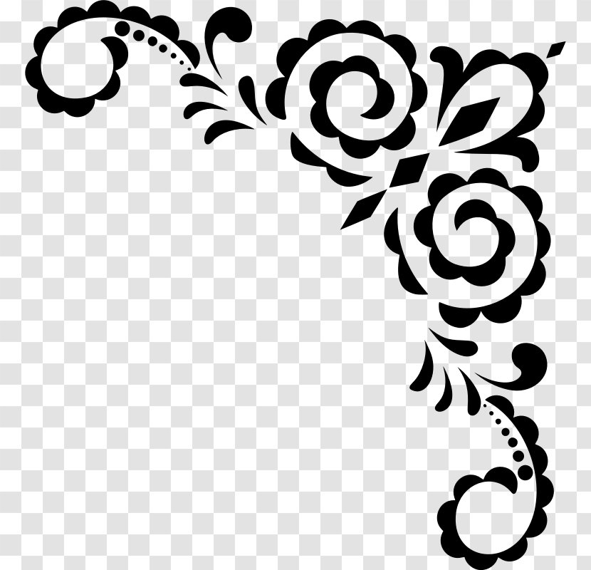 Ornament Clip Art - Flora - Both Side Design Transparent PNG
