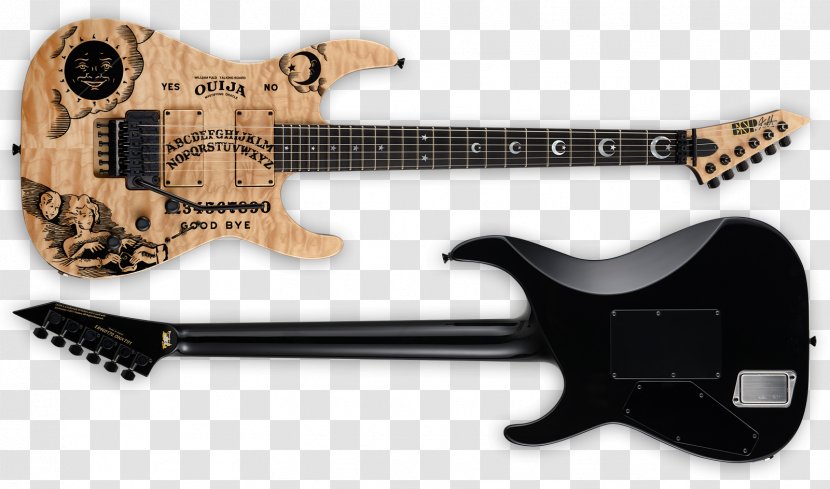 ESP Kirk Hammett Guitars Electric Guitar Ouija - Acoustic Transparent PNG