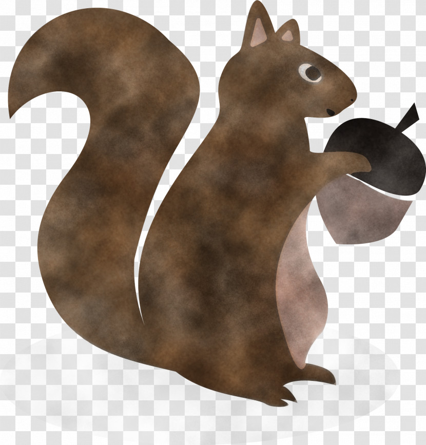 Squirrel Animal Figure Tail Figurine Transparent PNG