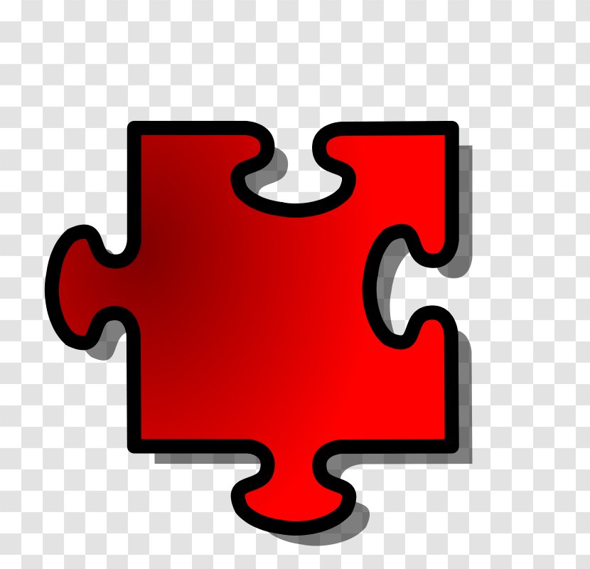 Jigsaw Puzzles Clip Art - 15 Puzzle - Pieces Of Red Transparent PNG