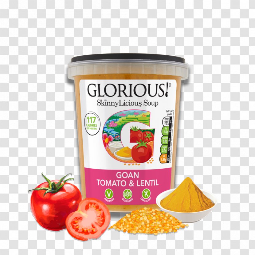 Vegetarian Cuisine Tomato Soup Dal - Lentil Transparent PNG