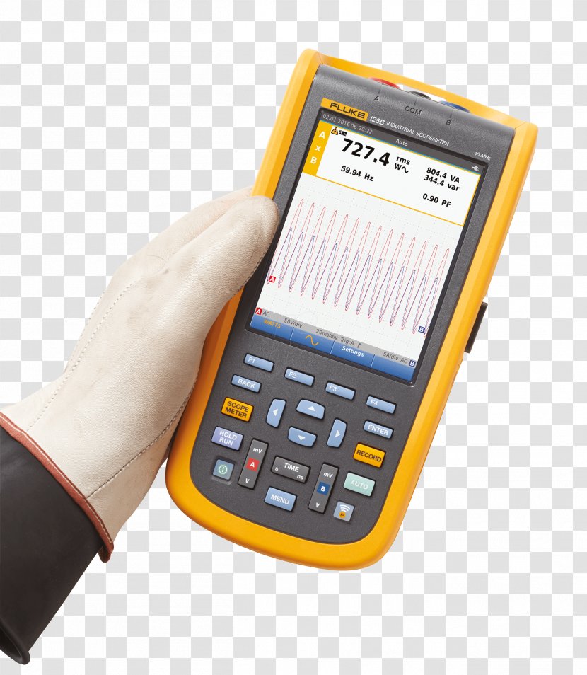 Fluke Corporation Oscilloscope Ground Electronics Handheld Electronic Device - 125meter Band Transparent PNG