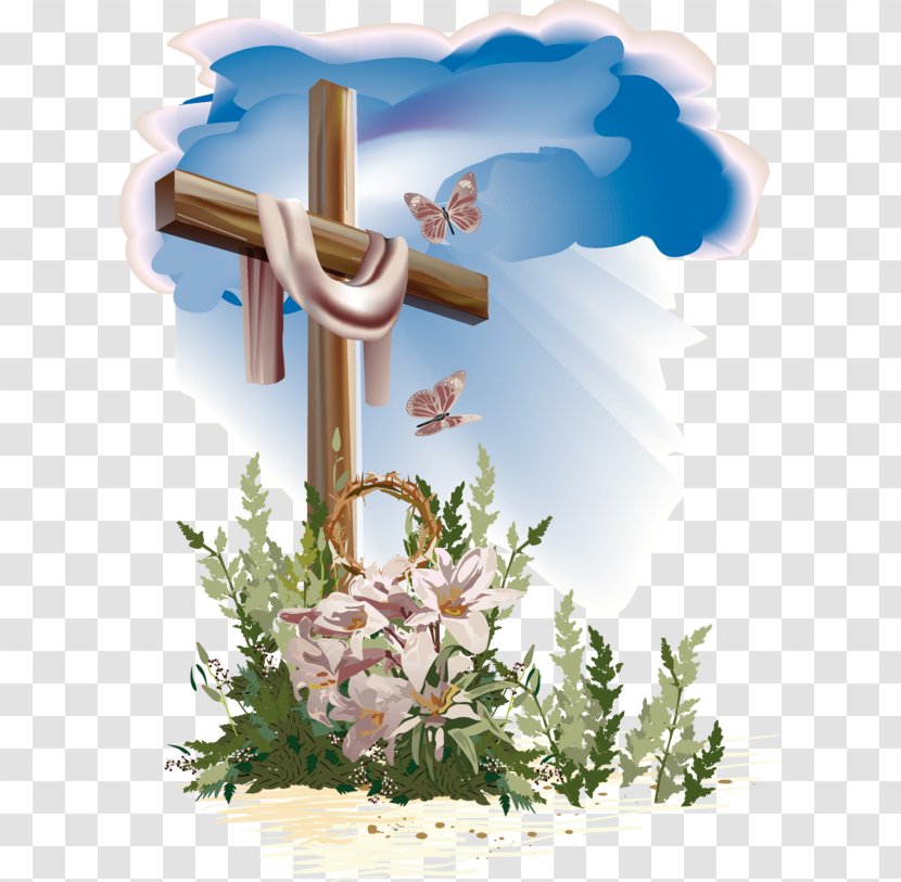 Easter Bunny Calvary Christian Cross Clip Art - Eastertide - Holy Communion Transparent PNG