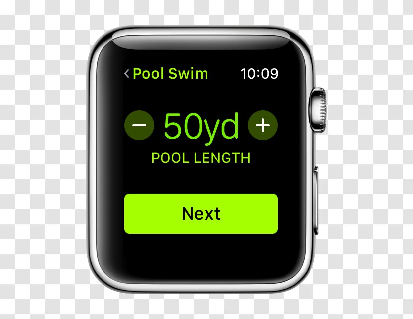 Apple Watch Series 3 2 1 - Swimming Training Transparent PNG