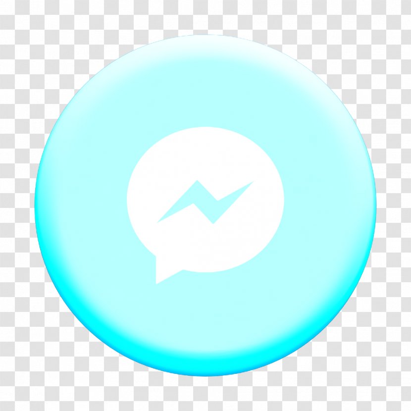 Facebook Icon Messenger Social - Green - Electric Blue Azure Transparent PNG