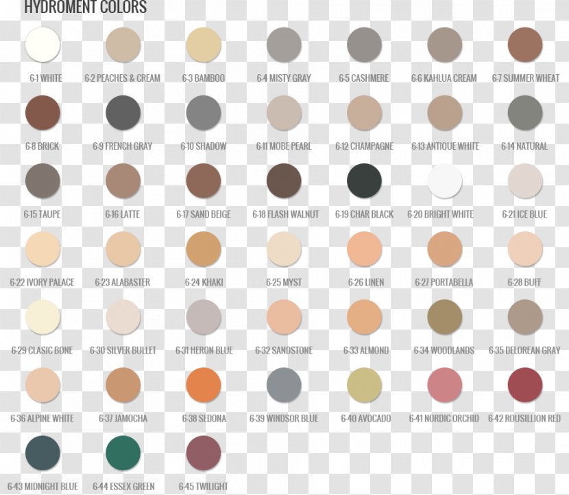 VIP Grout And Tile Concepts Color Chart Paint - Stain Transparent PNG