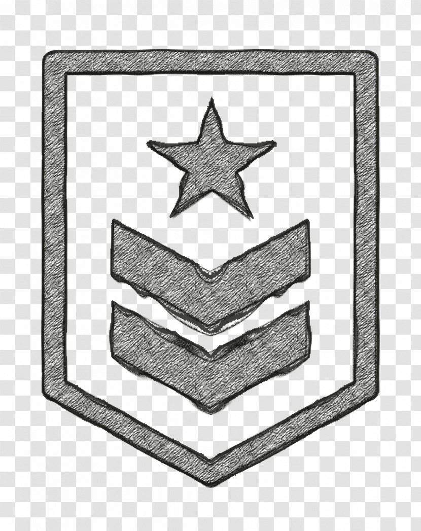 Rank Icon Military Fill Icon Shapes Icon Transparent PNG