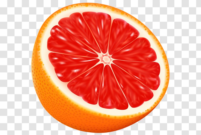 Blood Orange Grapefruit Juice Rangpur Clip Art - Peel - Half Transparent PNG
