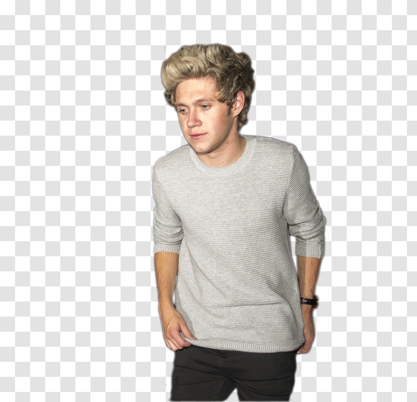Long-sleeved T-shirt Niall Horan Sweater - Shoulder Transparent PNG