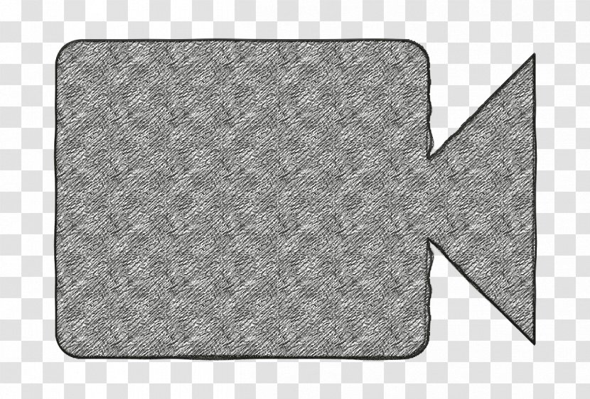 Videocam Icon - Silver - Metal Concrete Transparent PNG