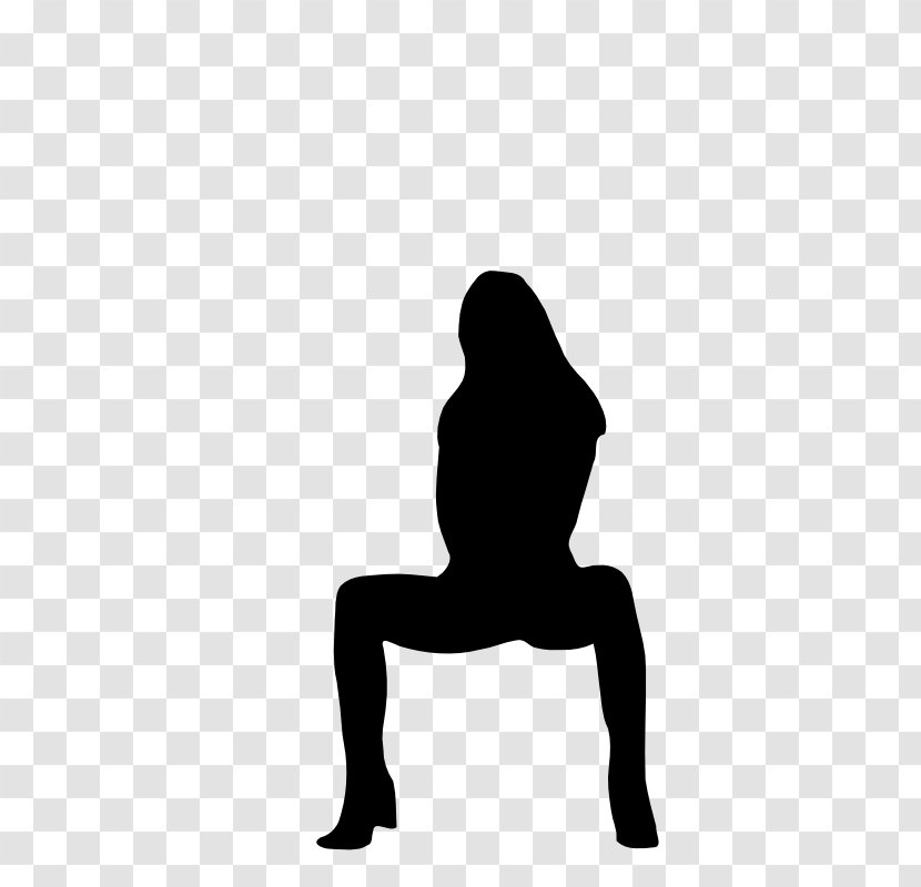 Silhouette Woman Clip Art - Black - Female Body Transparent PNG