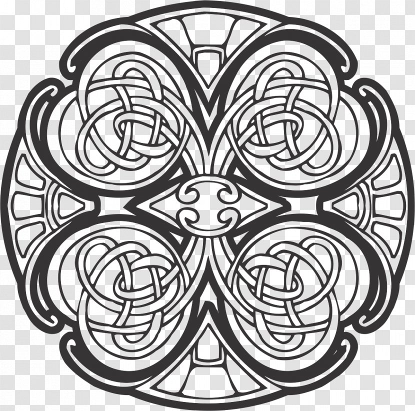 Celtic Knot Ornament - Silhouette Transparent PNG