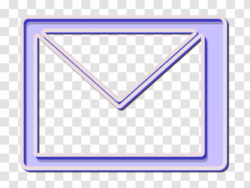 Email Icon Envelope Letter - Electric Blue - Rectangle Transparent PNG