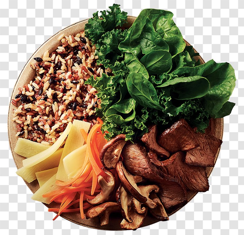 Healthy Choice Vegetable Food Beef Korean Cuisine - Greens - Brown Rice Bowl Broccoli Transparent PNG