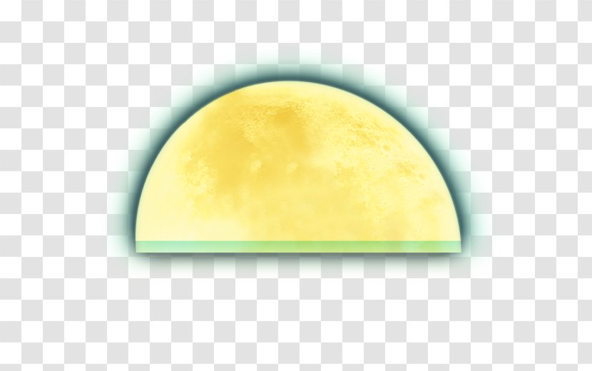 Yellow - Material - Half Moon,Golden Moon Transparent PNG