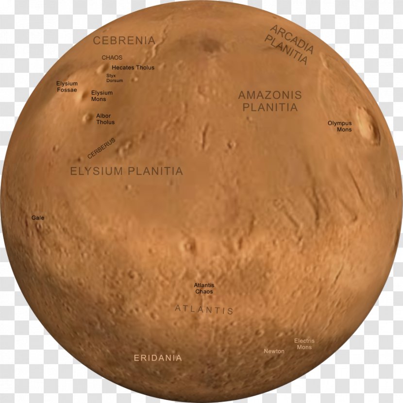 Atmosphere Of Mars Arcadia Planitia Planet Earth - Longitude - Phobos Transparent PNG