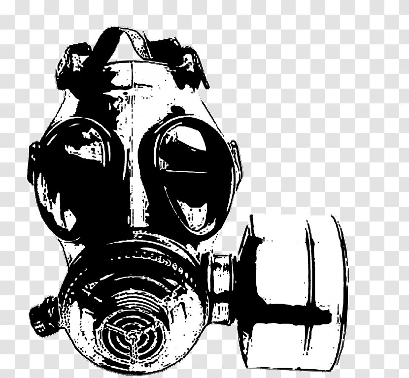 Gas Mask Stencil Face Transparent PNG