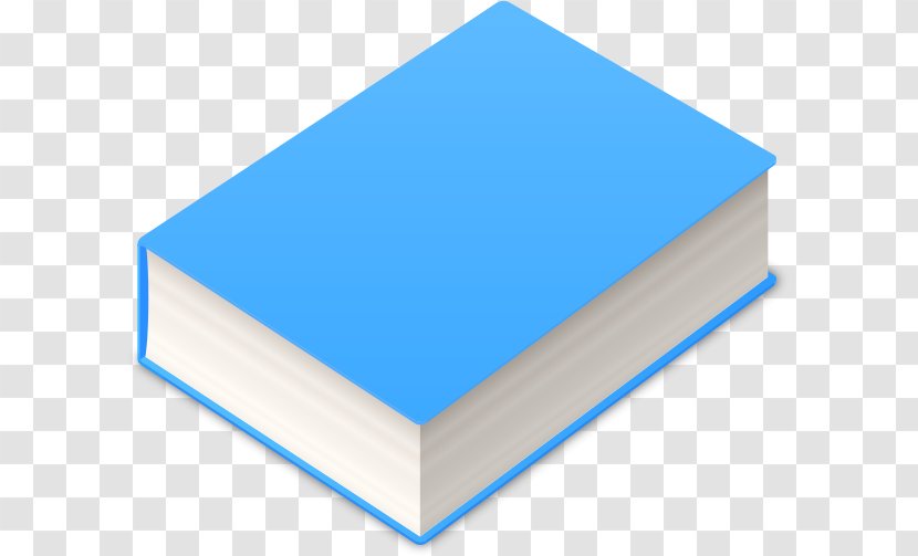 Hardcover Book Clip Art - Coloring - Light Blue Transparent PNG