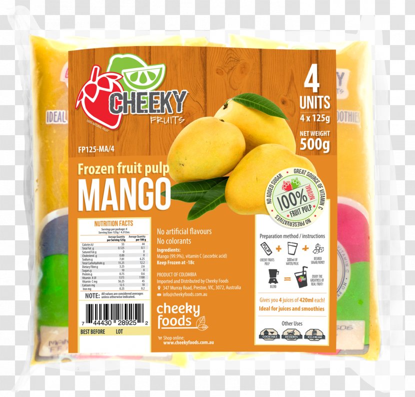 Mango Juice Vegetarian Cuisine Daiquiri Chocolate Bar - Margarita - Pulp Transparent PNG