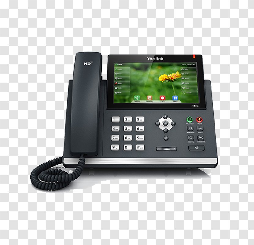 VoIP Phone Yealink SIP-T48G Voice Over IP Session Initiation Protocol Telephone - Home Business Phones - Sipt48g Transparent PNG