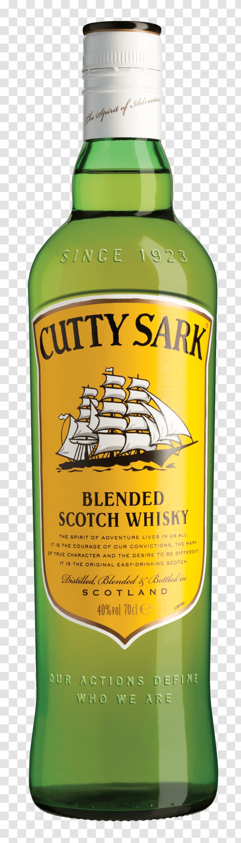 Cutty Sark Scotch Whisky Blended Whiskey Single Malt - Famous Grouse Transparent PNG