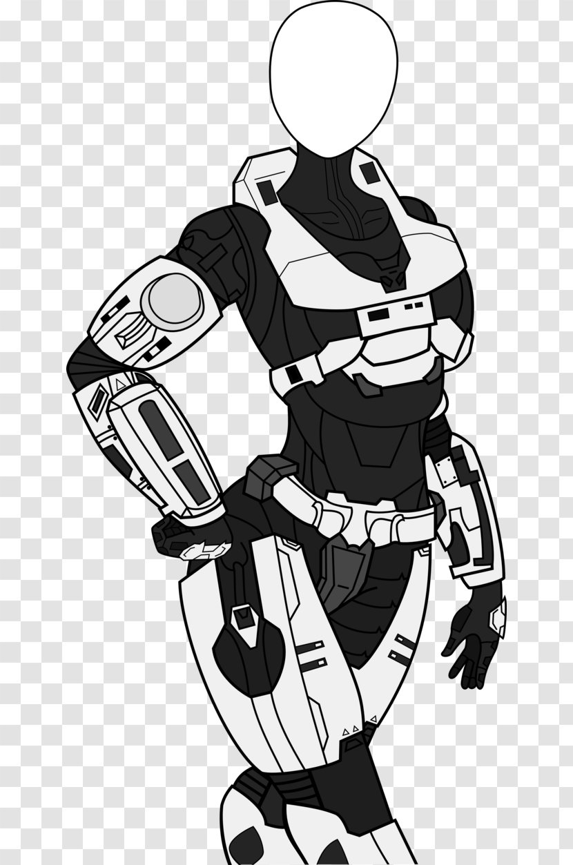 Halo: Reach Halo 4 3 Master Chief Spartan - Line Art - Solife Transparent PNG