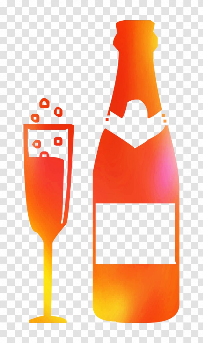 Glass Bottle Orange Drink Liqueur Product - Wine Transparent PNG