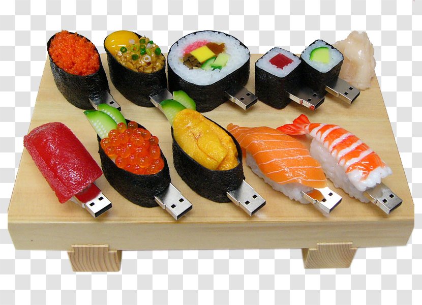 California Roll Sushi USB Flash Drives Japanese Cuisine - Comfort Food Transparent PNG
