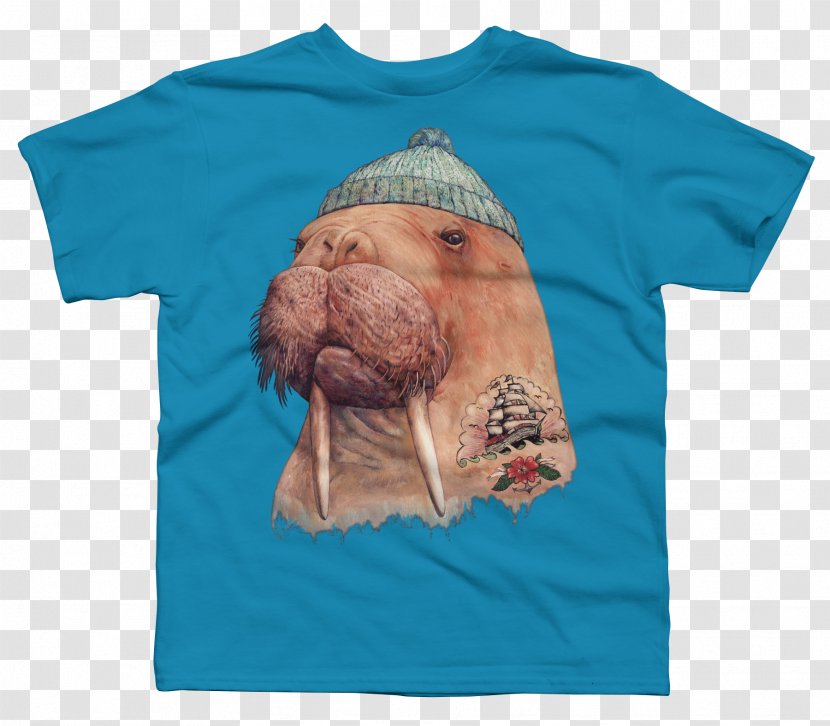 T-shirt Hoodie Walrus Polo Shirt - Teepublic Transparent PNG