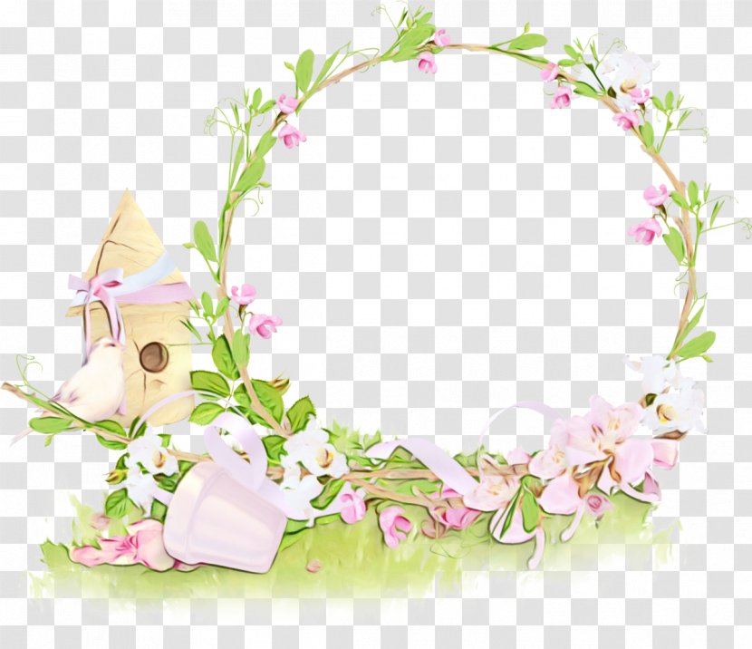 Pink Flower Frame - Plant Transparent PNG