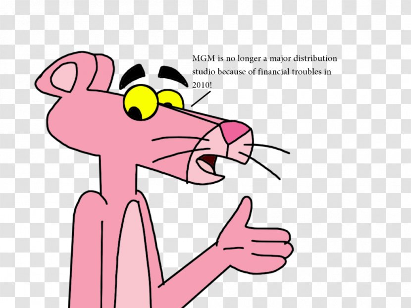 Thumb Cheek Mouth Mammal - Cartoon - THE PINK PANTHER Transparent PNG