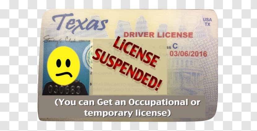 Driver's License Template New Texas A-Reliable Insurance - Microsoft Excel - Temporarily Drunk Driving Punishment Transparent PNG
