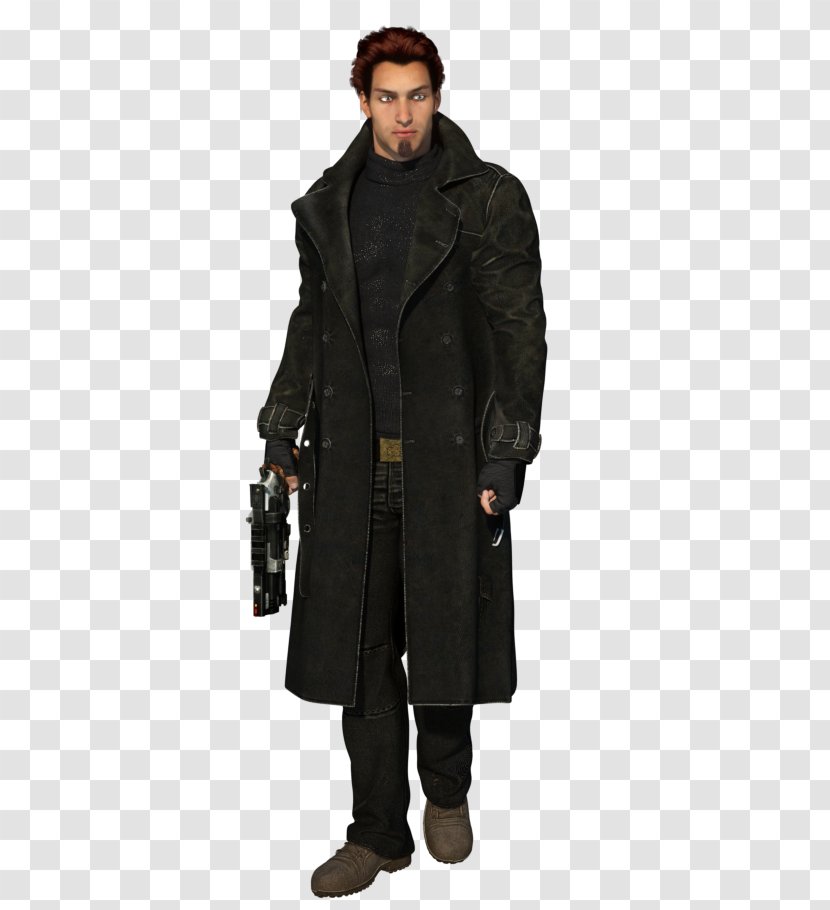 Overcoat Trench Coat Bounty Hunter Jacket - Autumn - Shadowrun Transparent PNG