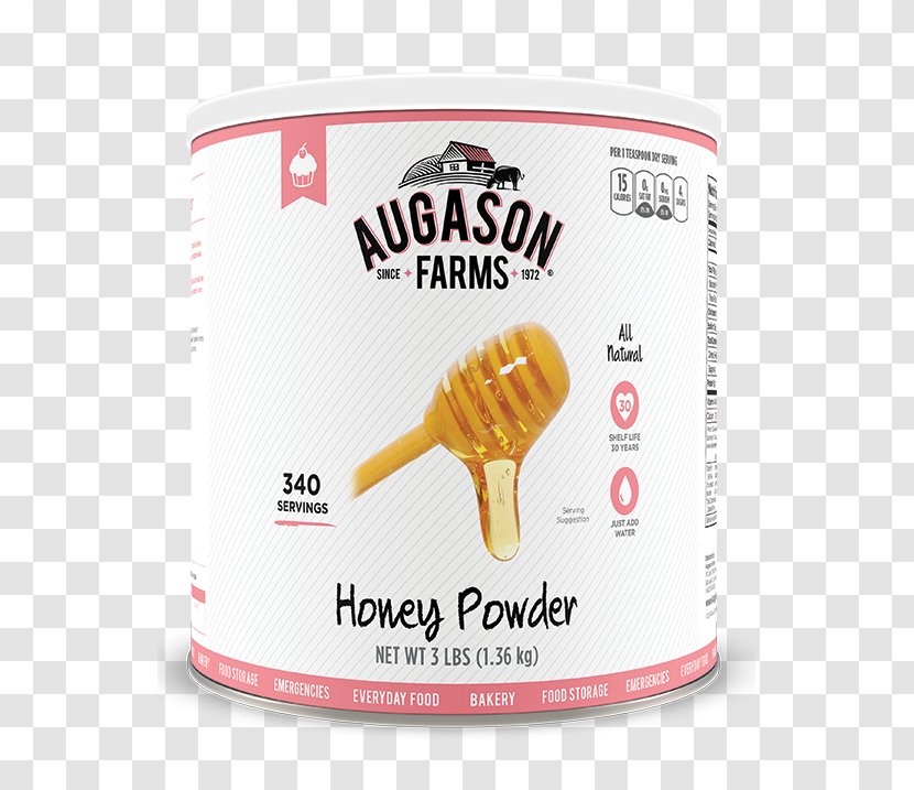 Augason Farms Pound Powdered Milk Freeze-drying - Canned Honey Transparent PNG