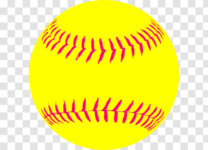 Clip Art Fastpitch Softball Baseball - Yellow Transparent PNG